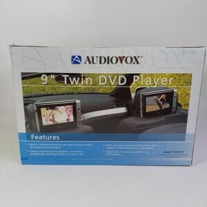 Audiovox PVS72901 Twin Portable DVD Player For Vehicle New In Box